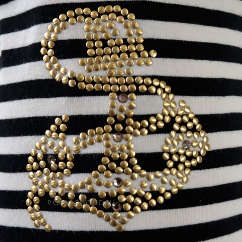 PG325 Маечка для собак, бело-черная "For Pets Only - Anchor T-shirt" (Италия)