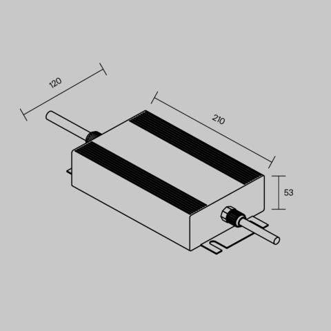 Источник напряжения Maytoni PSL008 48В 600Вт IP67 832001