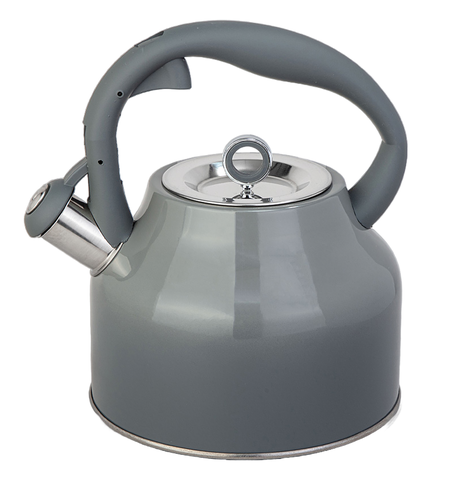 Чайник Agness со свистком 2,8 л - Серый градиент - купить