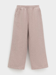брюки  для девочки  КР 400842/кофейный меланж к575