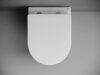 Ceramica Nova Mono CN1905 Подвесной унитаз c ультра тонким сидением с функцией плавного закрытия, цвет: белый
