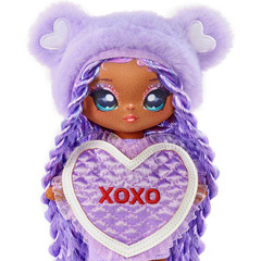 Валентинка На На На Сюрприз Ева Эвермор Лавандовый Мишка Тедди