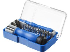 ЗУБР 24 предм., Отвертка для точных работ с насадками (25648-H24)