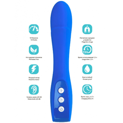 Нереалистичный вибратор L'EROINA by TOYFA Blury синий