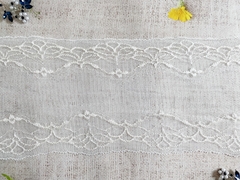 Кружево стрейч, ш. 15,5 см, молочный
