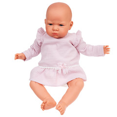 Munecas Antonio Juan Кукла Анна в розовом, озвученная (детский лепет), 52 см (1957)