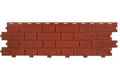 Сайдинг виниловый Tecos Brickwork Бисмарк Акрил 1140х350 мм