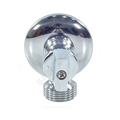 Кран шаровой латунный бытовой хром 1044 G1/2"х3/4" Ру10 НР бабочка с отражателем Aquasfera 1044-01