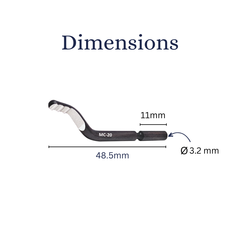Лезвие для фаскоснимателя d.3,2мм MС-20 HSS Multi-Cutting CP GRATEX 22200