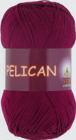 Пряжа Pelican (Vita cotton) 3955 Винный