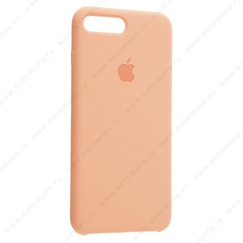 Накладка Silicone Case для Apple iPhone 8 Plus/ 7 Plus персиковый