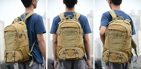 Картинка рюкзак тактический Skully Tactic BL080 green - 8