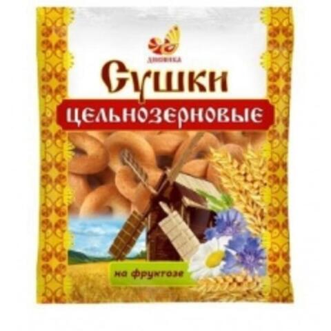 Сушка цельнозерновая льняная на фруктозе 400г Дивинка