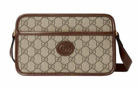 Миниатюрная сумка Gucci с переплетенными буквами G