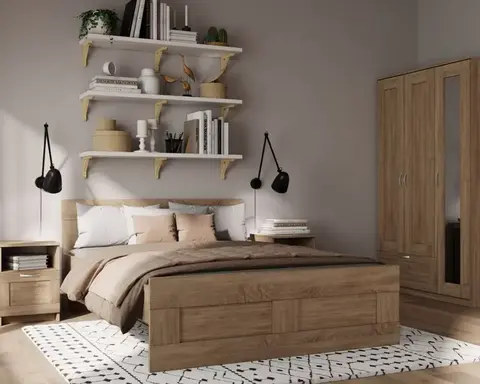 СИРИУС кровать двойная 120х200