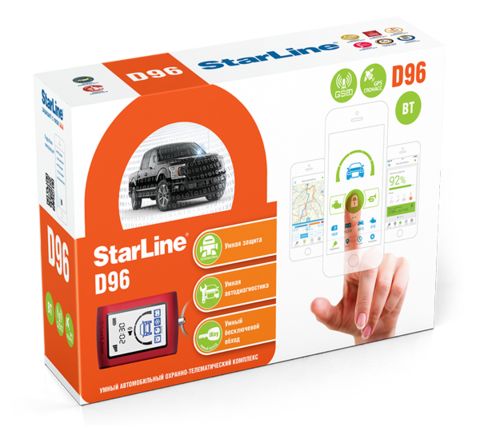 Автосигнализация StarLine D96 BT 2CAN+2LIN GSM-GPS Автосигнализация StarLine D96 BT 2CAN+2LIN GSM-GPS