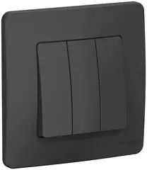 ВЫКЛ.3-кл.С/У, 10А 250B, АНТРАЦИТ BLNVS100506