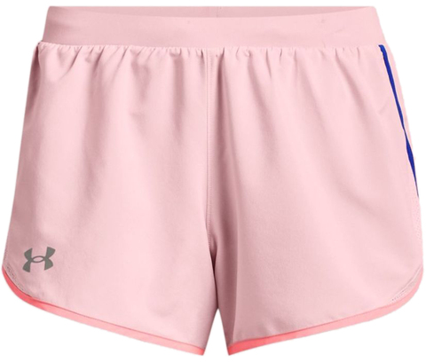 Женские теннисные шорты Under Armour Fly-By 2.0 Shorts - prime pink/versa blue
