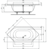 Ванна шестиугольная 180х90 см Ideal Standard Connect Air E106901