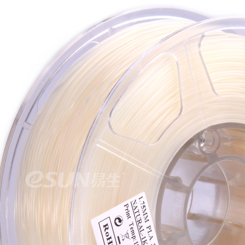 Катушка PLA-пластика ESUN 1.75 мм 1кг., натурально-белая