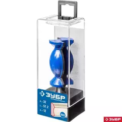 ЗУБР 32 x 57 мм, хвостовик 12 мм, фреза кромочная фигурная №9, Профессионал (28720-32)