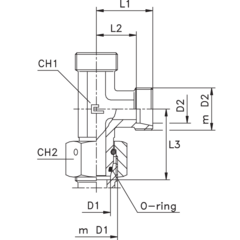 Соединение PNL DS06 М14х1.5 DL06 М12х1.5(корпус) CAST