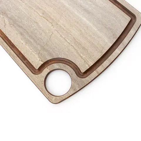 Набор разделочных досок на подставке 3шт ComposeEat Fashion травертин капучино