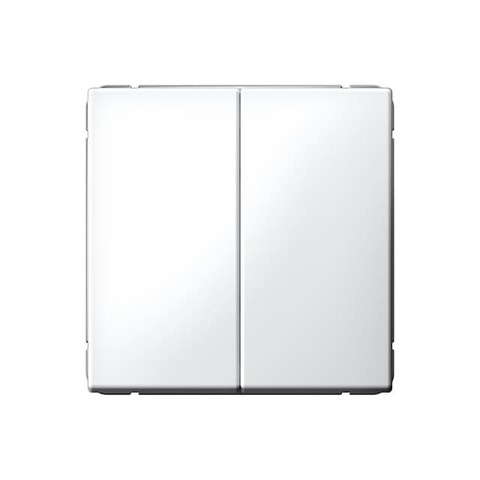 Выключатель двухклавишный 10AX 250 В. Цвет Белый. Systeme electric серия ArtGallery. GAL000151