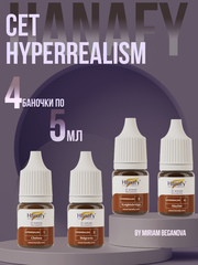 Набор пигментов Hanafy для бровей сет HyperRealism