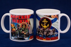 Купить Кружка керамическая Морпехи в Магазине тельняшек