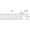 Решетка для дренажного канала AVZ103 оцинкованная, сварная B125, арт. AVZ-R103 AlcaPlast