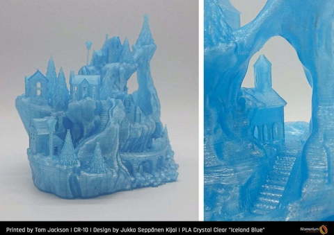 Пластик для 3D-принтера Fillamentum PLA Crystal Clear Iceland Blue