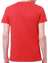 Теннисная футболка Australian Cotton T-Shirt With H-Line - rosso vivio