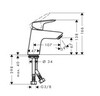 Hansgrohe Logis 71071670 Смеситель для раковины (чёрный матовый)