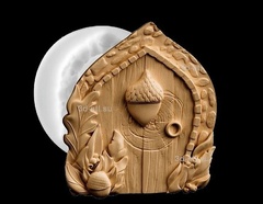 Силиконовый молд № 428 Дверь ( серия домики для гномов и фей)