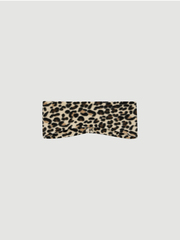 Флисовая повязка двухслойная Mjölk Beige Leopard