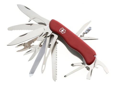 Нож складной Victorinox Work Champ XL, 111 mm, 30 функций, красный (0.9064.XL)