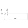 Kludi 5897739S Kludi 58 977 39S Vela R Держатель для полотенец, L=450 мм, черный матовый