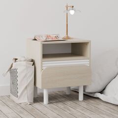 Тумба прикроватная Ола с ящиком, на ножках, 48х40х55 см