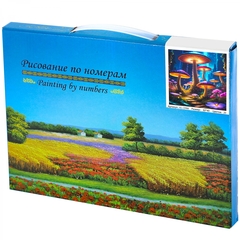
          Картина по номерам Alingar, 30х40 см, 20 цветов, с акриловыми красками, холст на подрамнике, "Царство грибов"