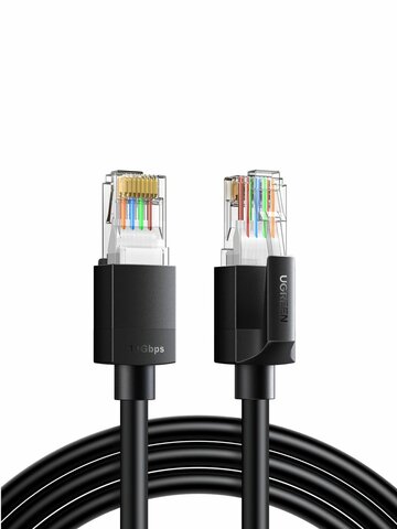 Кабель сетевой UGREEN NW315 (55160) Cat6A UTP Ethernet Cable, 8м, черный