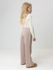 брюки  для девочки  КР 400846/латте к625