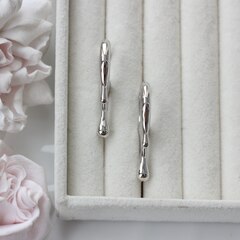 Швензы 36*20 мм с французским замком, родий, Ш139