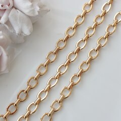 Цепочка 9,5*8 мм, позолота, 50 см, А215