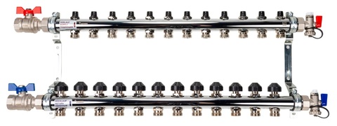 Рехау HKV 12 контуров коллектор для радиаторного отопления (12181213001)