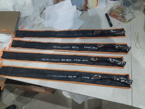 Зимняя разборная удочка Forest River VIB Fan Zander 80H