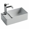 Ceramica Nova Element CN5046 Умывальник подвесной прямоугольный (чаша справа, отверстие под смеситель слева), 39.5x22, цвет: белый