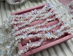 Нить бусины из опалита 5-12мм (галька)