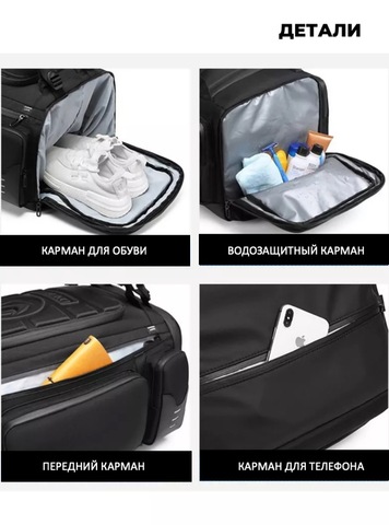 Картинка рюкзак для путешествий Ozuko 9326 Blue - 4