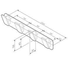 Набор крючков для полотенец AM.PM  INSPIRE 2.0 - A50A35900